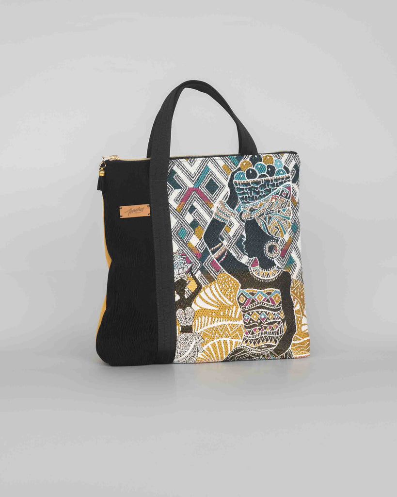 sac à main jacquard femme africaine